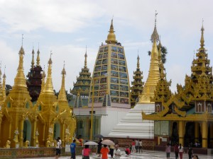 Sampling of the many stupas around the Schwedagon