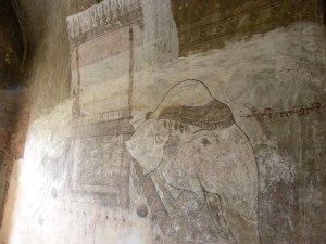 Elephant fresco - Sulamani Temple