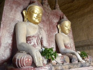 The Buddha and the Maitreya inside Dhammayangyi