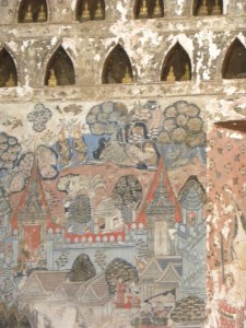 Mural inside Wat Si Saket