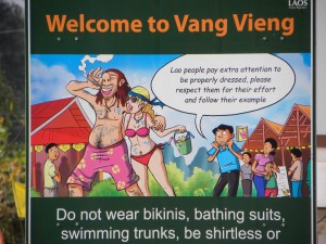 Welcome Sign - Vang Vieng