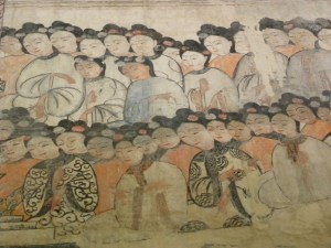 Fresco inside Wat Ha Puak - Phu Si