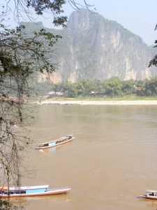 Cliffs along the Nam Ou River - Laos 