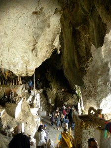 Inside Tham Ting - lower cave of Pak Ou